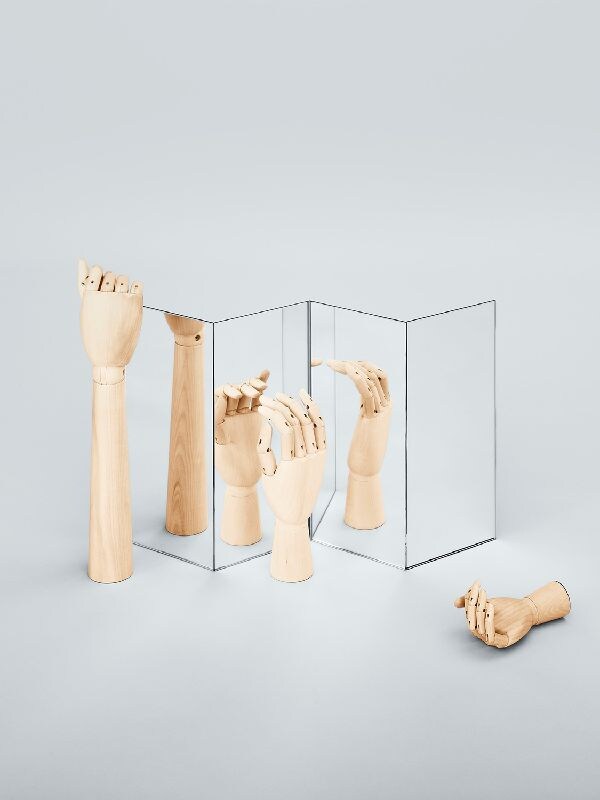 Shop Hay Wooden Hand In Beige