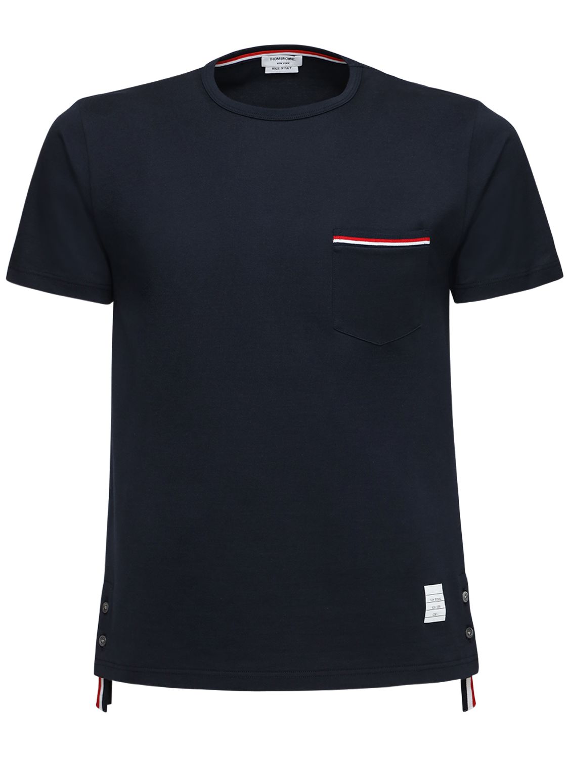 T-shirt Aus Baumwolljersey Mit Streifendetails