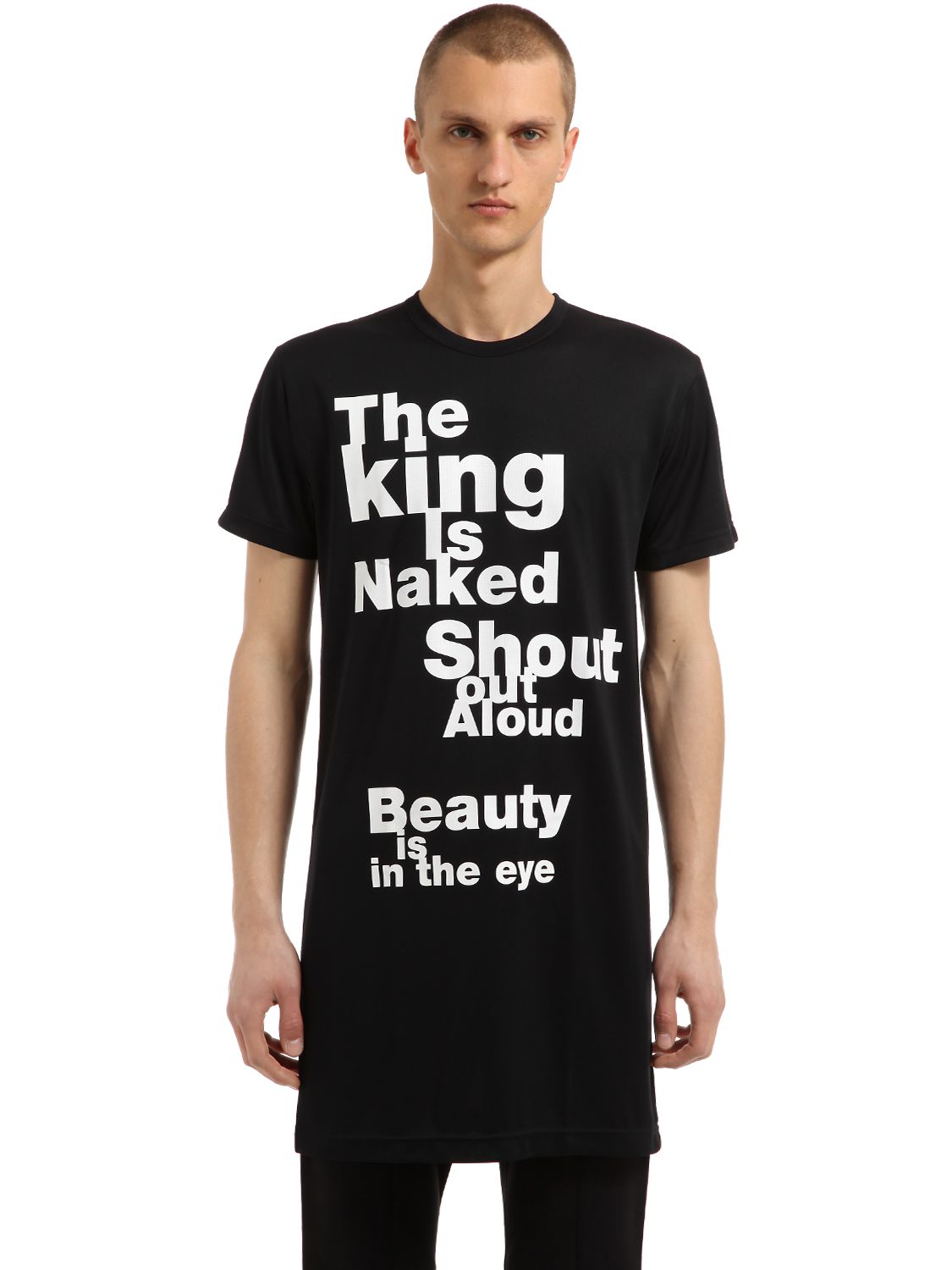 トップス comme des garcons THE KING IS NAKED Comme Des Garçons The King Is Naked Jersey Long T-shirt In