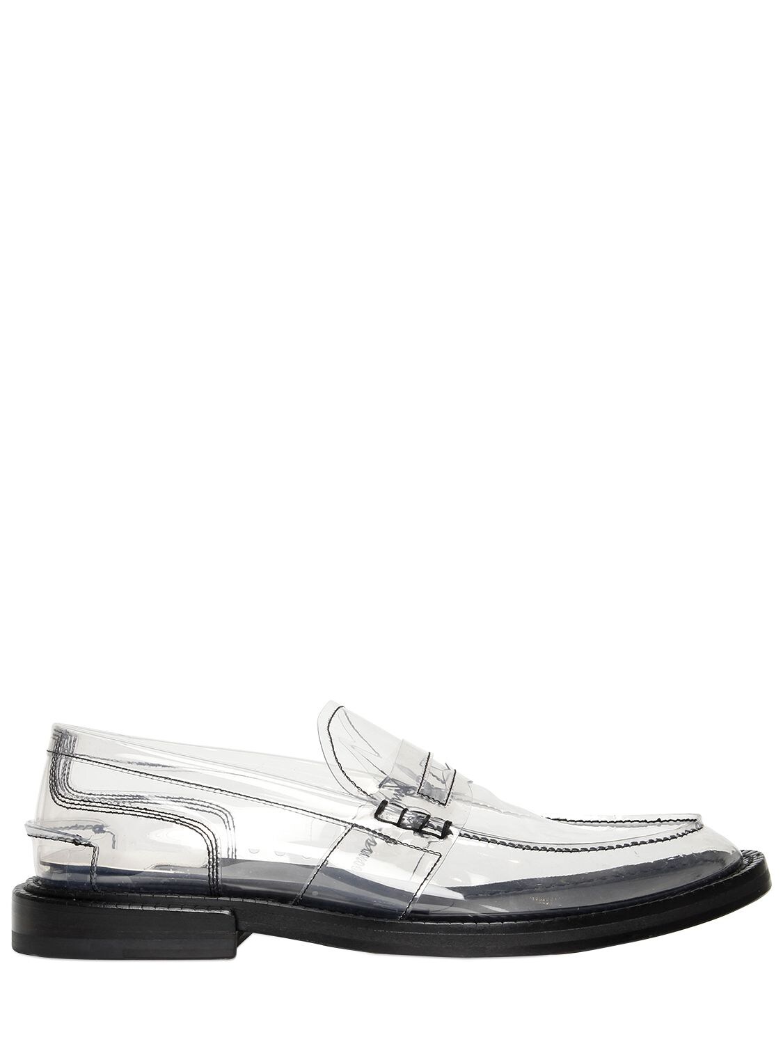 transparent loafers