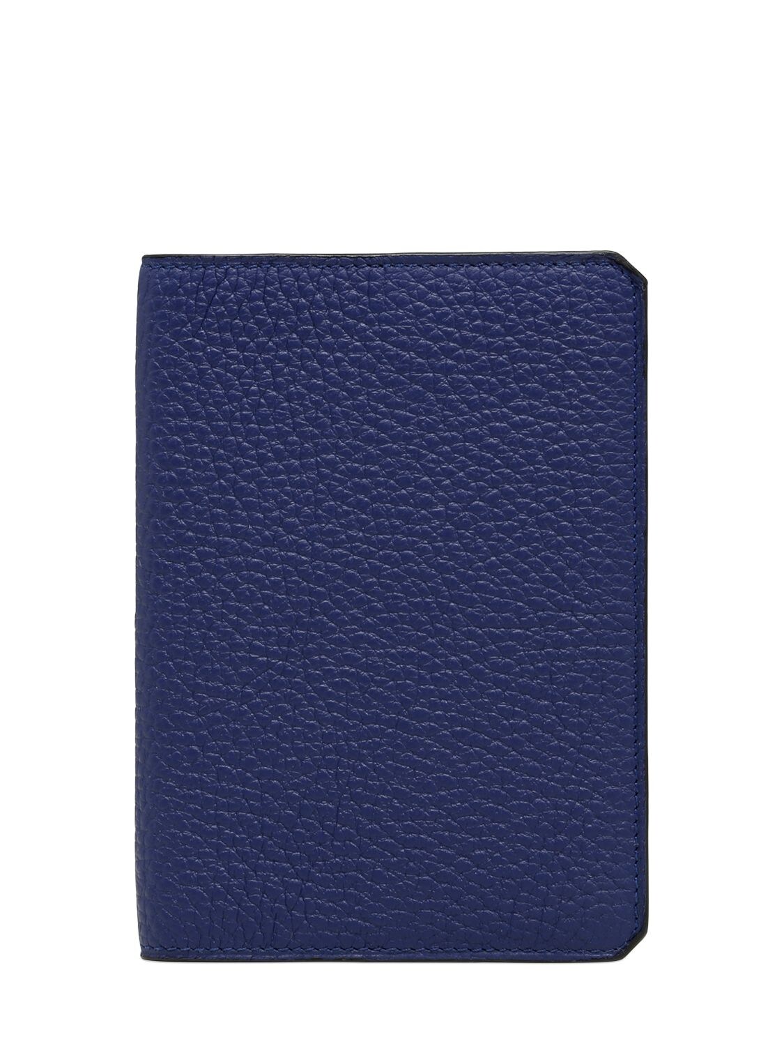 Aizea Soft Leather Passport Holder In Blue