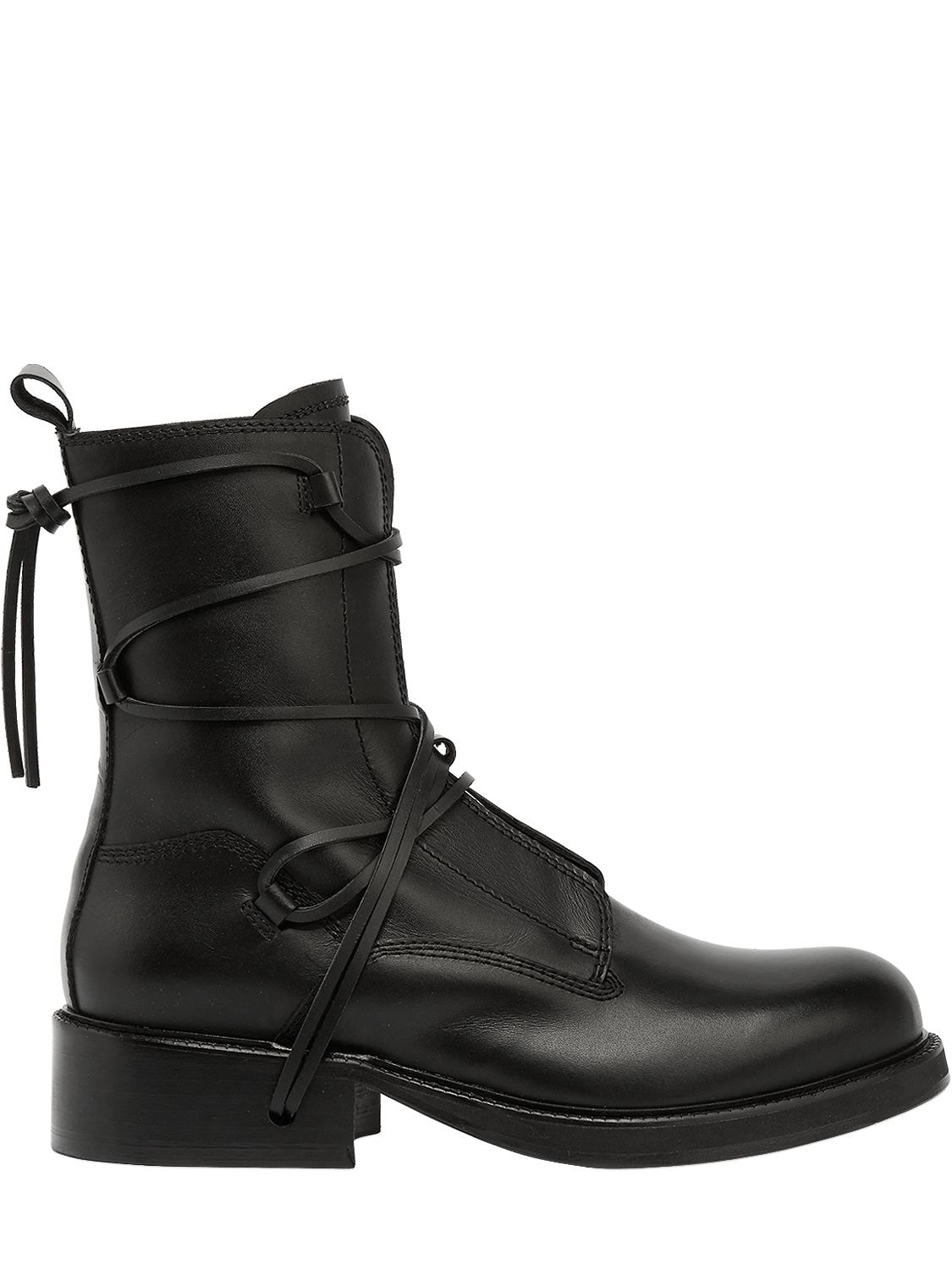 Bikkembergs Squadron Lace-up Leather Boots In Black | ModeSens