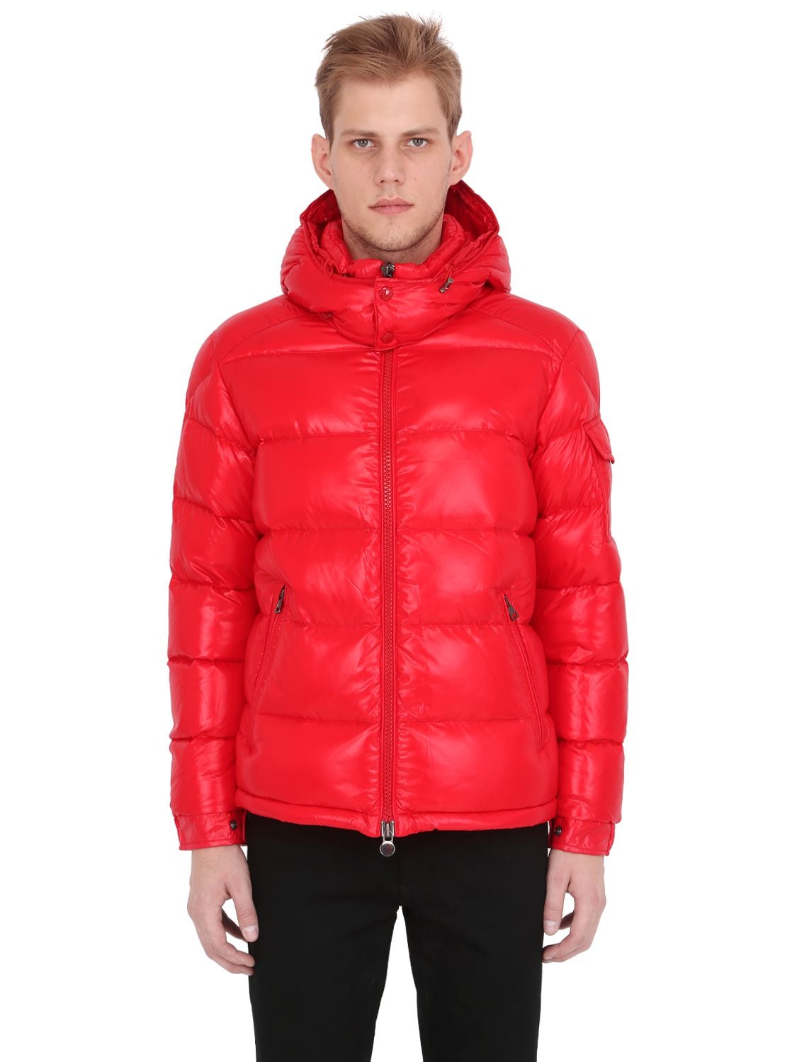 MAYA NYLON LAQUÉ DOWN JACKET