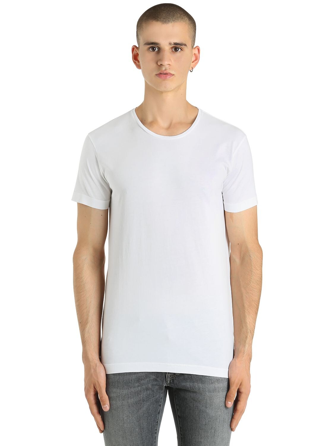 Unlimited Cotton Jersey T-shirt In White