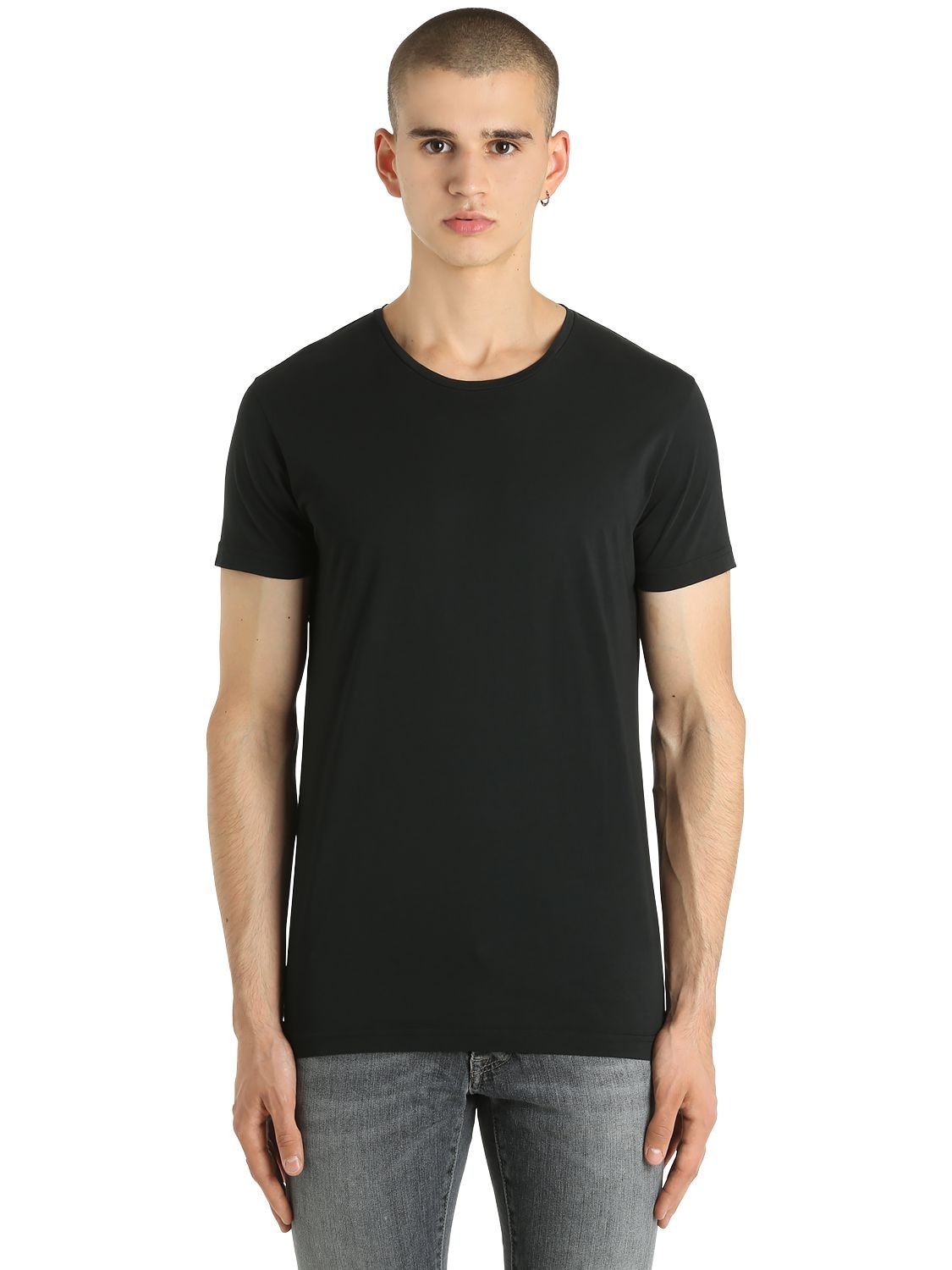 Unlimited Cotton Jersey T-shirt In Black