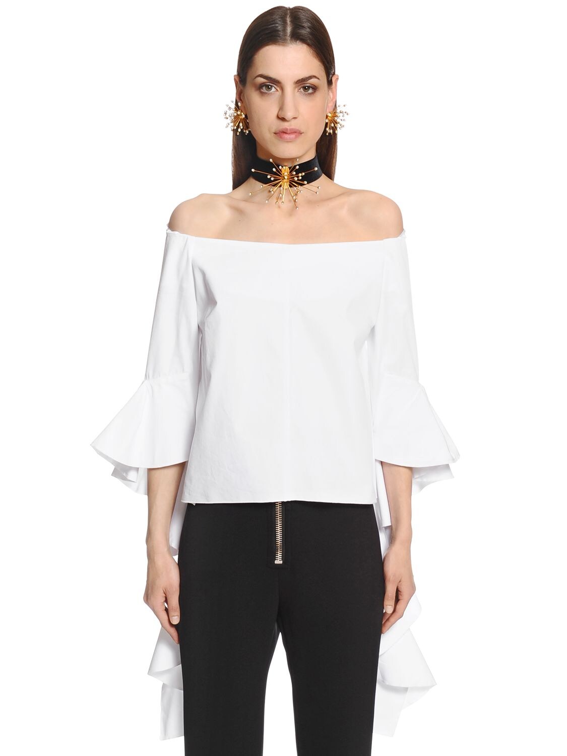 Ellery Off The Shoulder Blouse In White