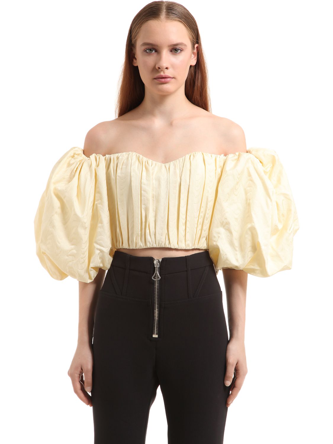 Ellery Lady Chatterly Off-the-shoulder Top In Yellow