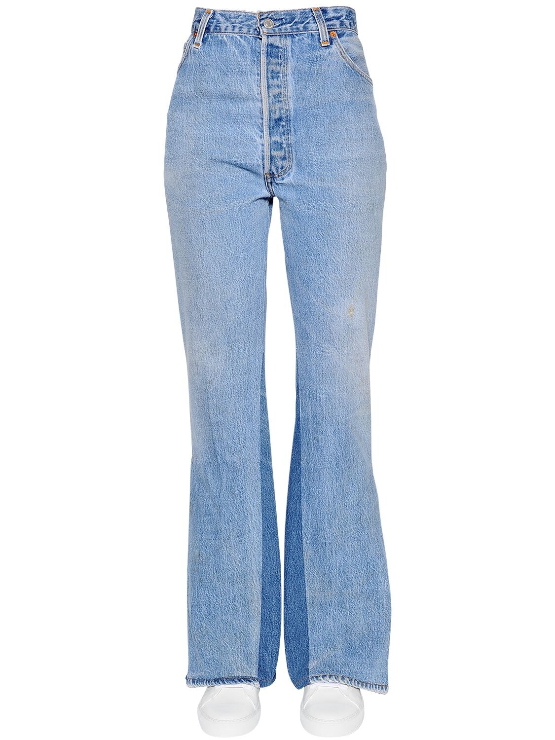 sky blue cotton jeans