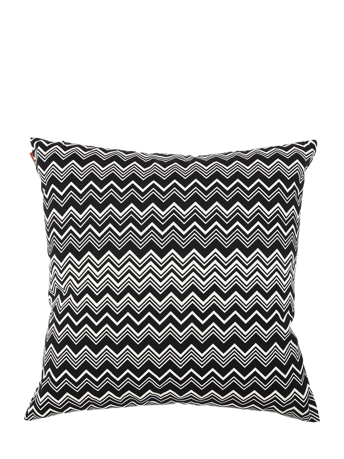 Missoni Home Collection Tobago Printed Cotton Accent Cushion In Black,white