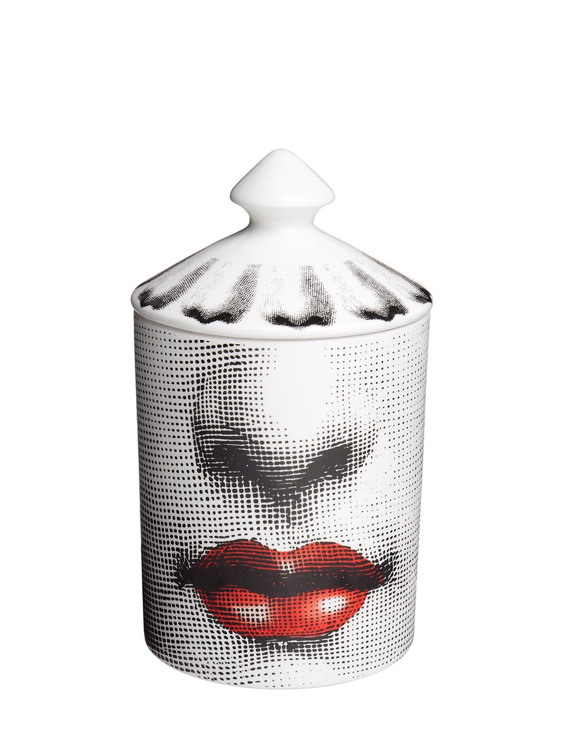 FORNASETTI BACIO OTTO SCENTED CANDLE WITH LID,66I9N0002-QKM1