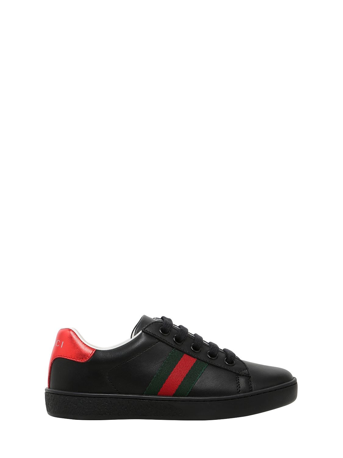 Gucci Lace-Up Sneaker with Web Detail