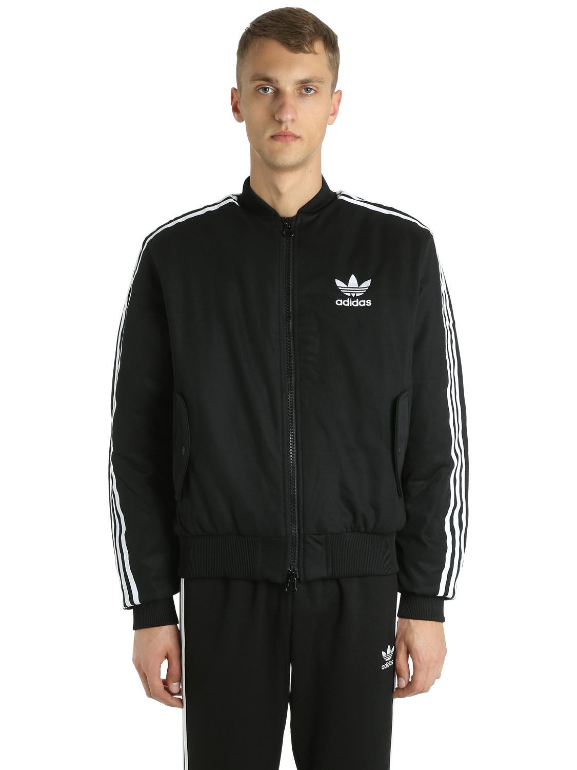 Adidas Originals Ma1 Padded Jacket In Black
