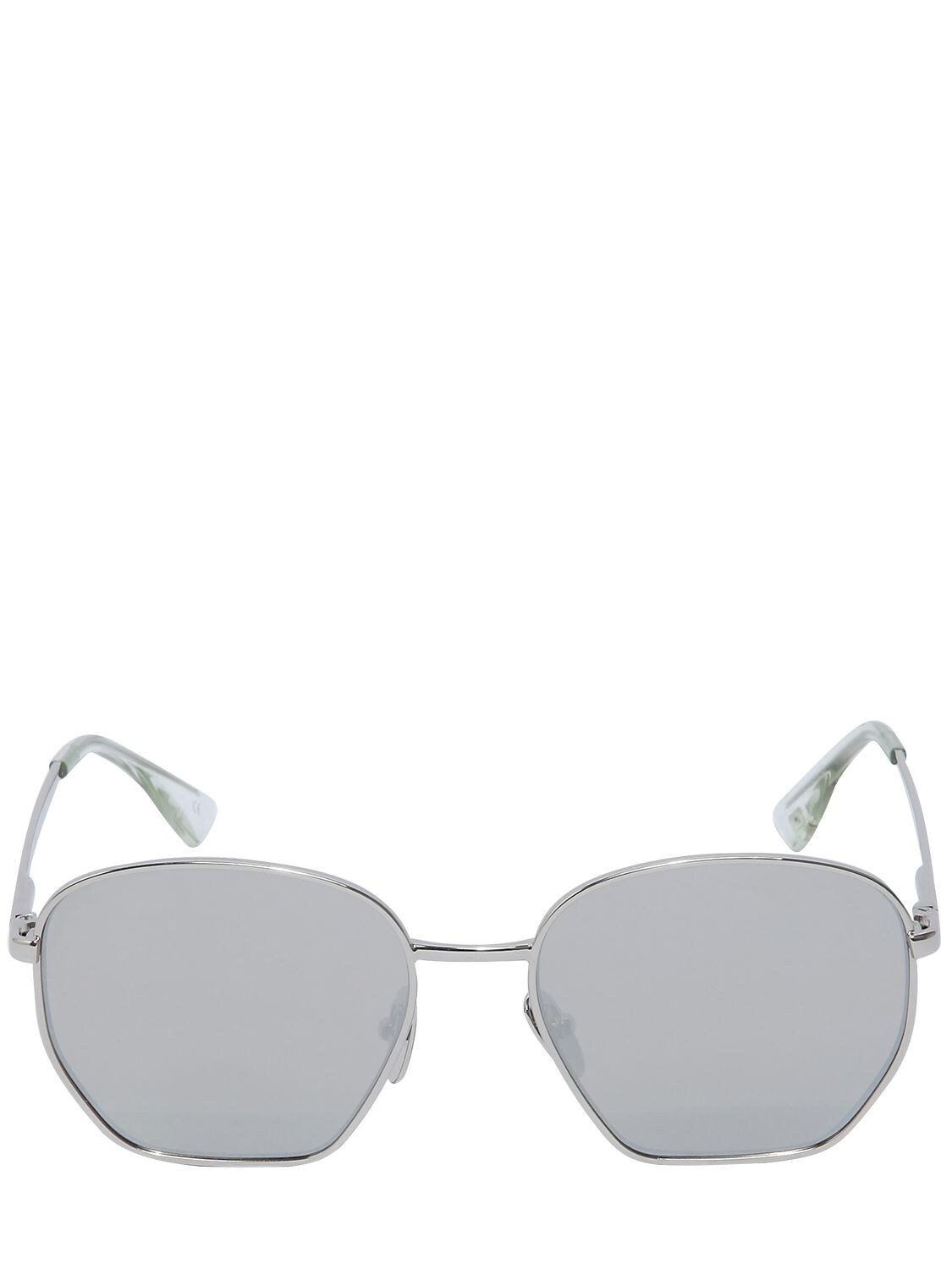 Le Specs X Luxe Ottoman Mirrored Sunglasses In Silver