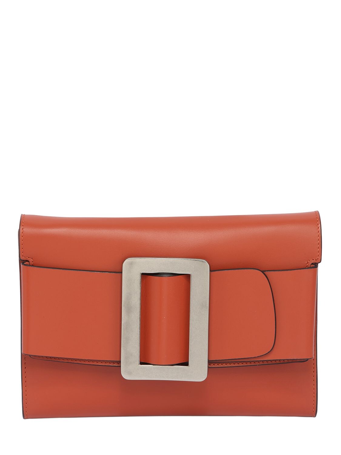 BUCKLE TRAVEL LEATHER CLUTCH