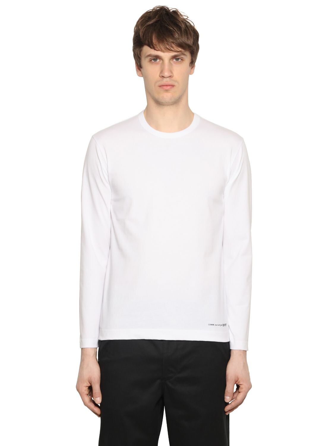 COMME DES GARÇONS SHIRT ESSENTIAL JERSEY LONG SLEEVE T-SHIRT,66IJRN010-VkFSIEM1