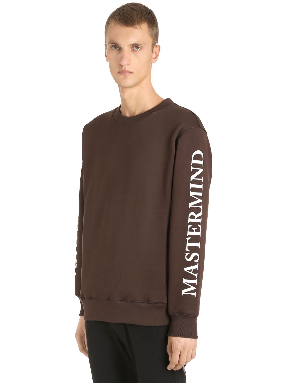 Mastermind Japan Mastermind Sleeves Printed Sweatshirt In Brown
