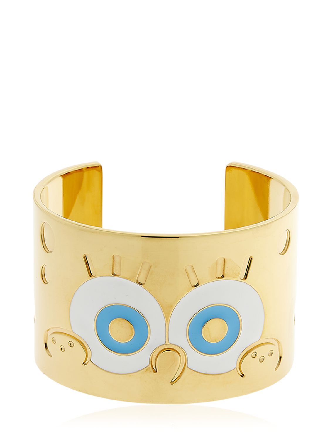 Maria Francesca Pepe Spongebob Cuff Bracelet In Gold ModeSens
