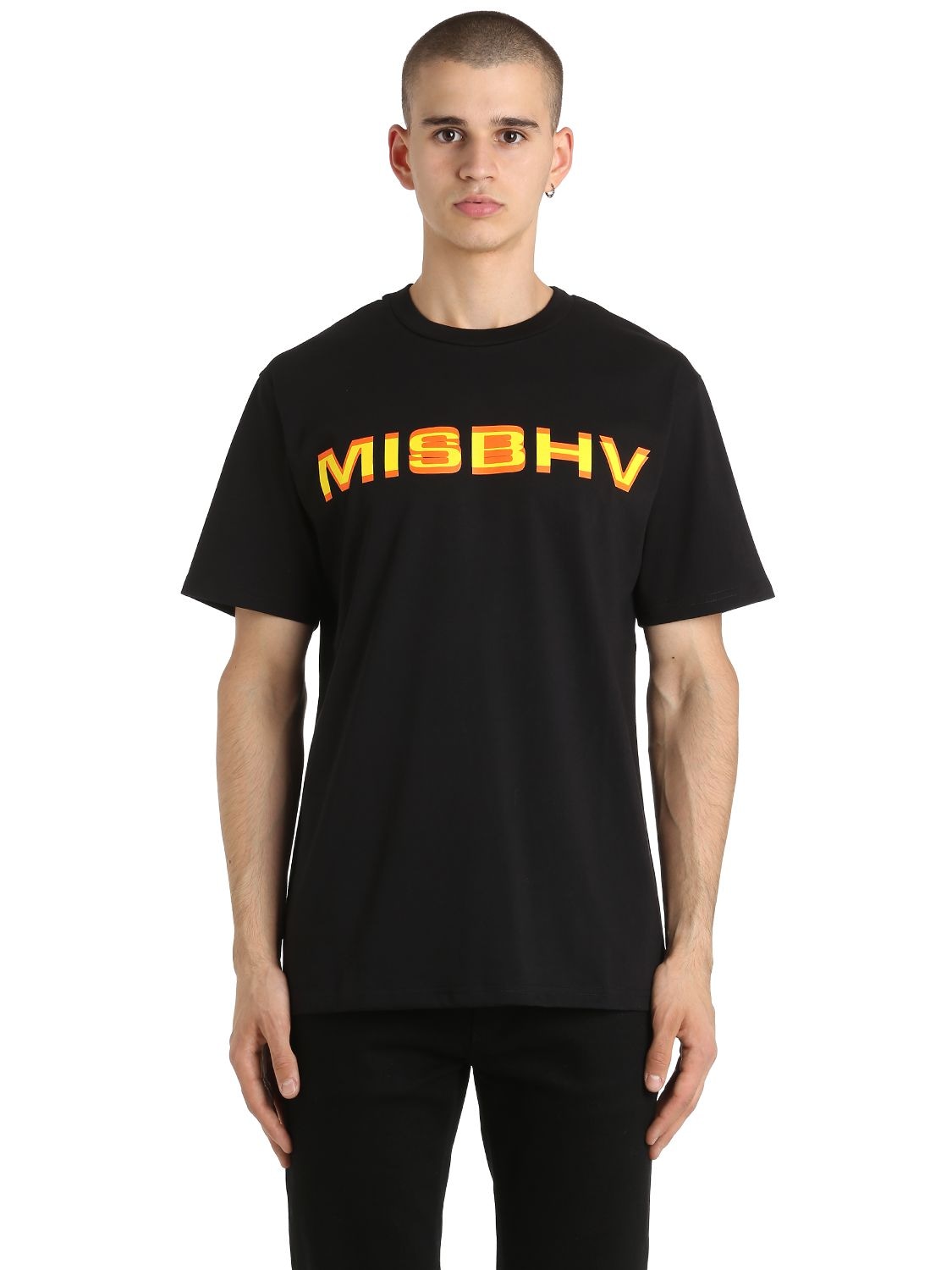 MISBHV MISBHV COTTON JERSEY T-SHIRT,66ILF7015-RlcxNy1ULTRC0