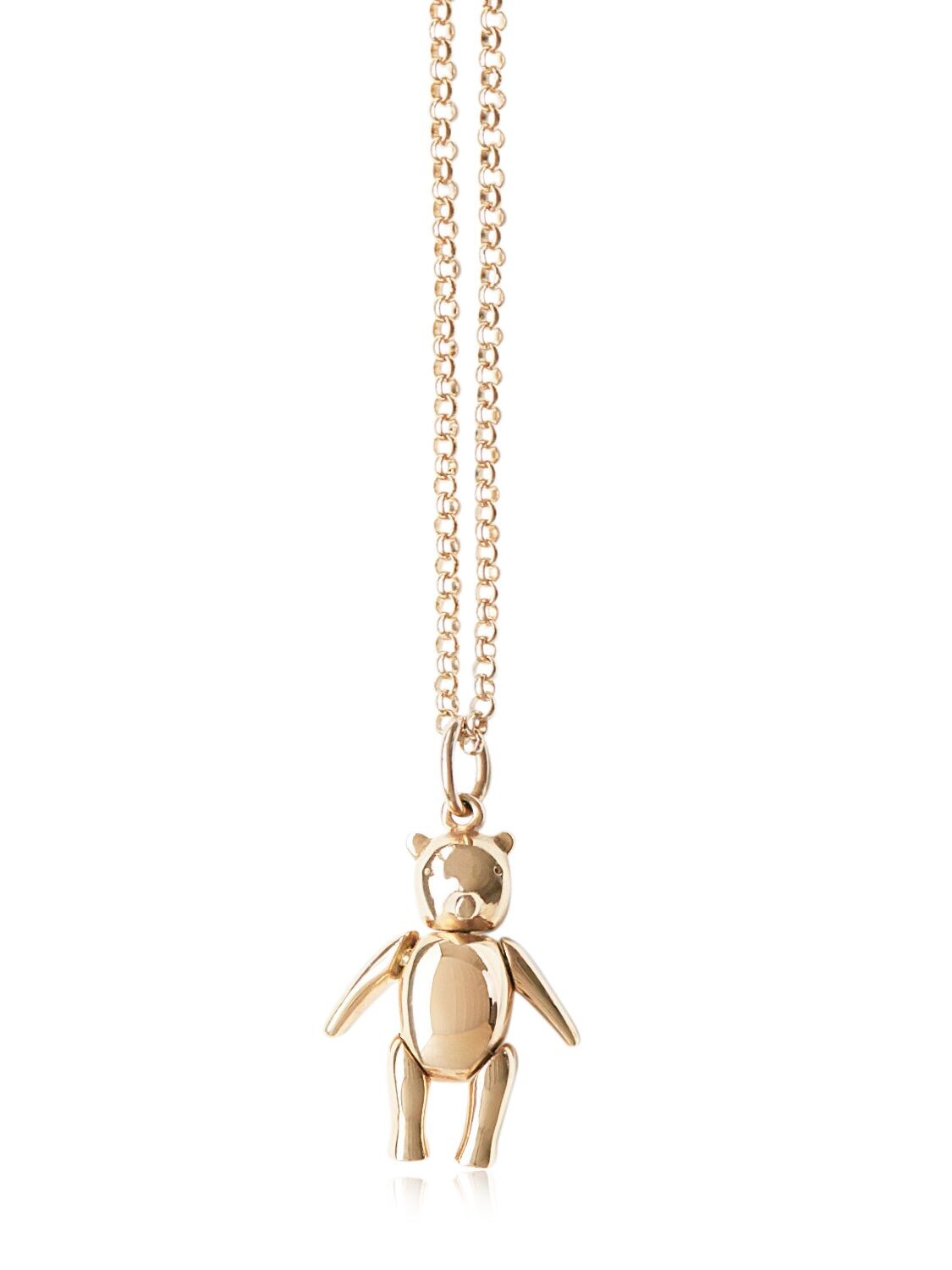 Magdalena Frackowiak Jewelry Little Bear Pendant, 18kt Gold In Gold