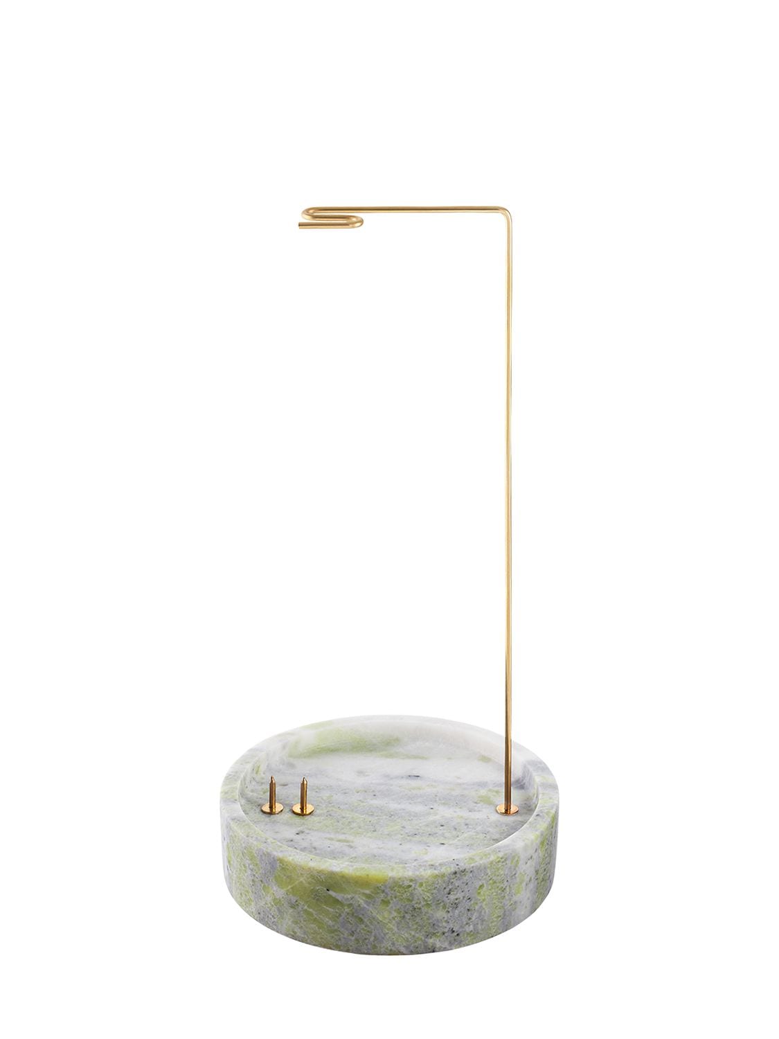 Bloc Studios N.3 Jade Marble Posture Vase In Gold,multi