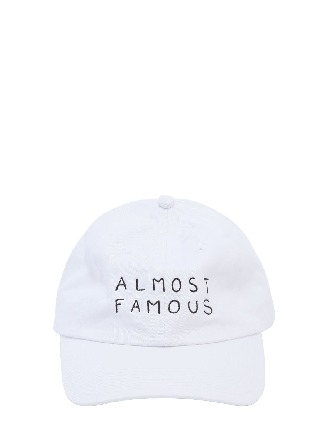 Nasaseasons Almost Famous Embroidered Baseball Hat In White