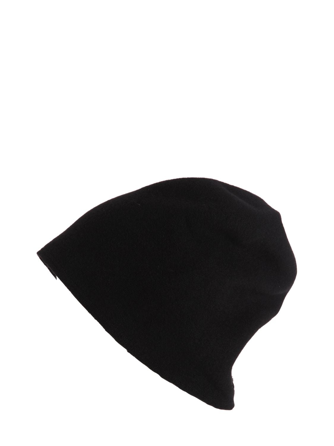 Scha Taiga Zip Long Wool Beanie Hat In Black