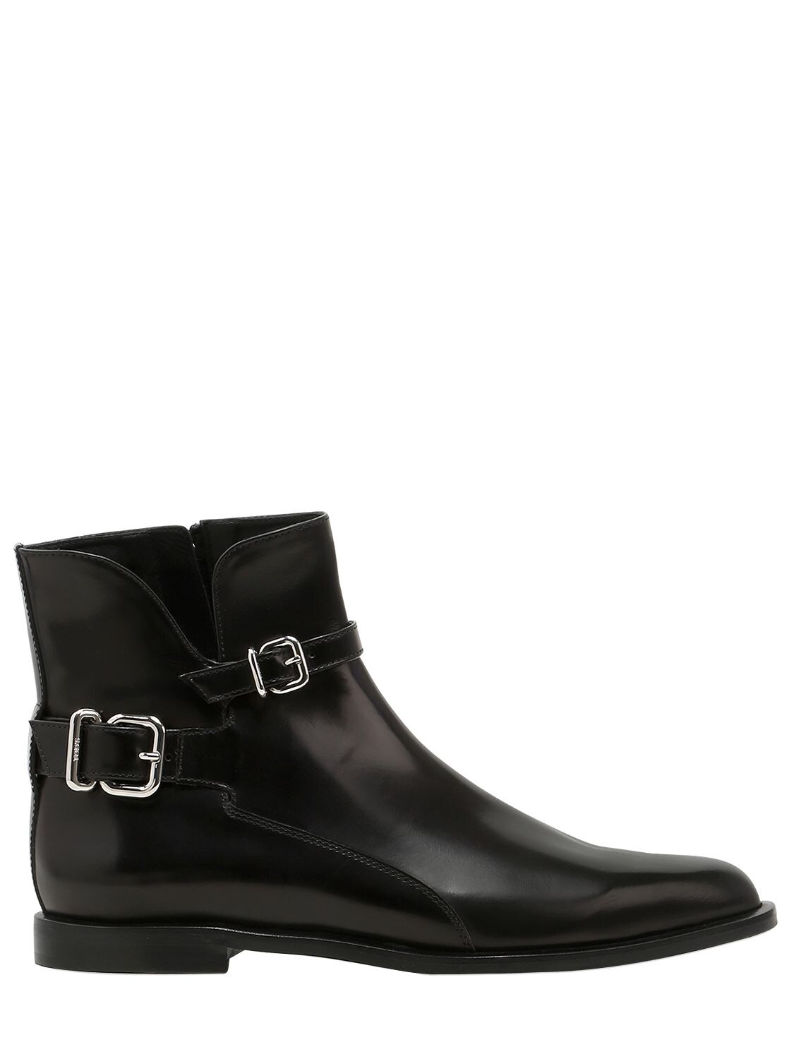 TOD'S 10MM BUCKLED LEATHER ANKLE BOOTS,66IVZJ004-Qjk5OQ2