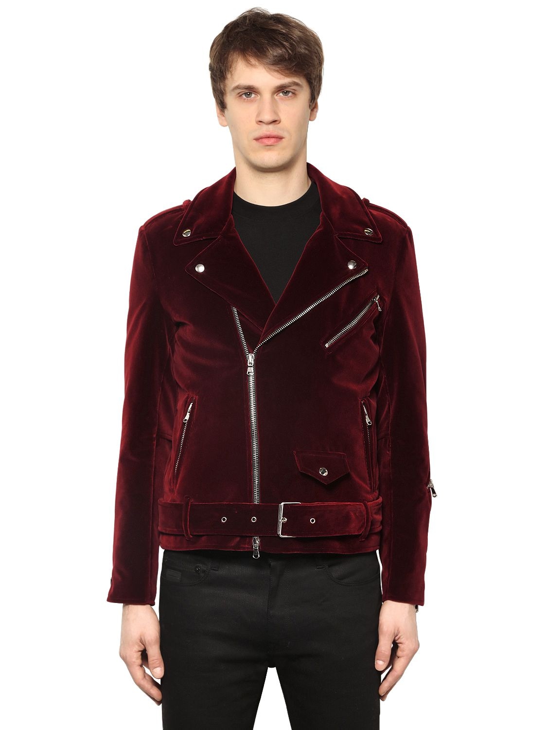 Balmain Jacket Red Velvet