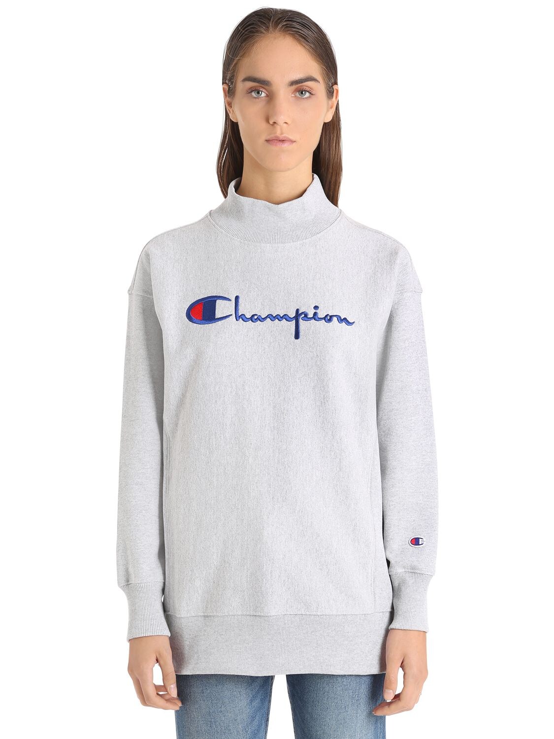 champion reverse weave high neck sweatshirt