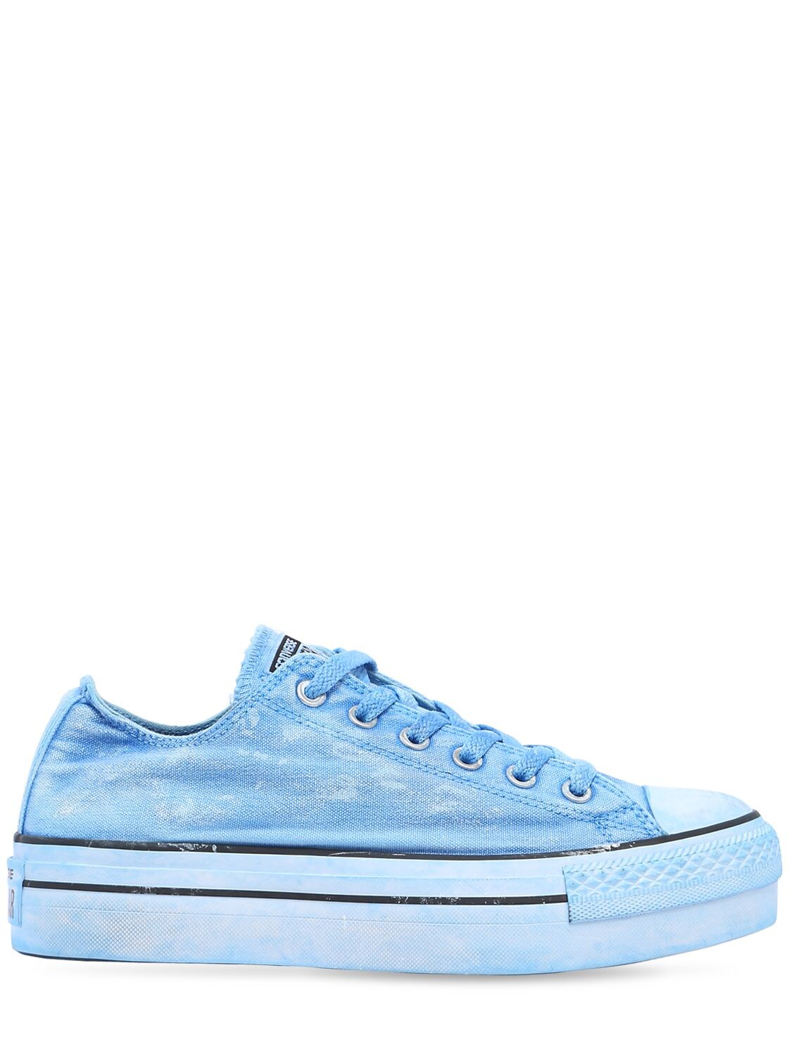 light blue platform sneakers