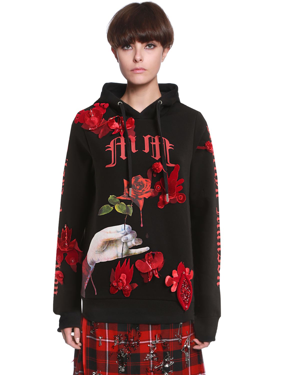 Sweatshirt Aus Baumwolle Mit Kapuze "manson's"