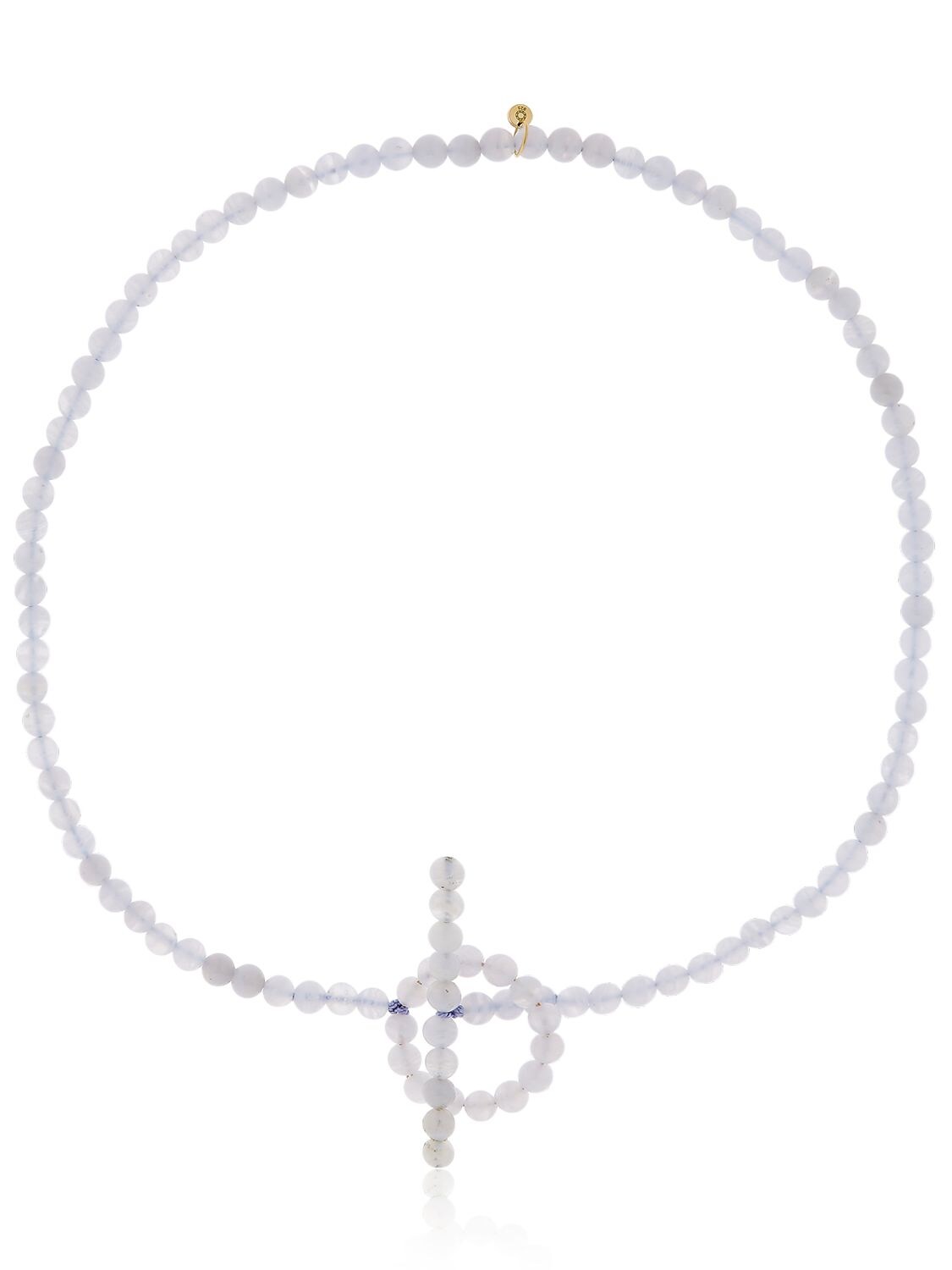 Saskia Diez Holiday Chalcedony Necklace In White