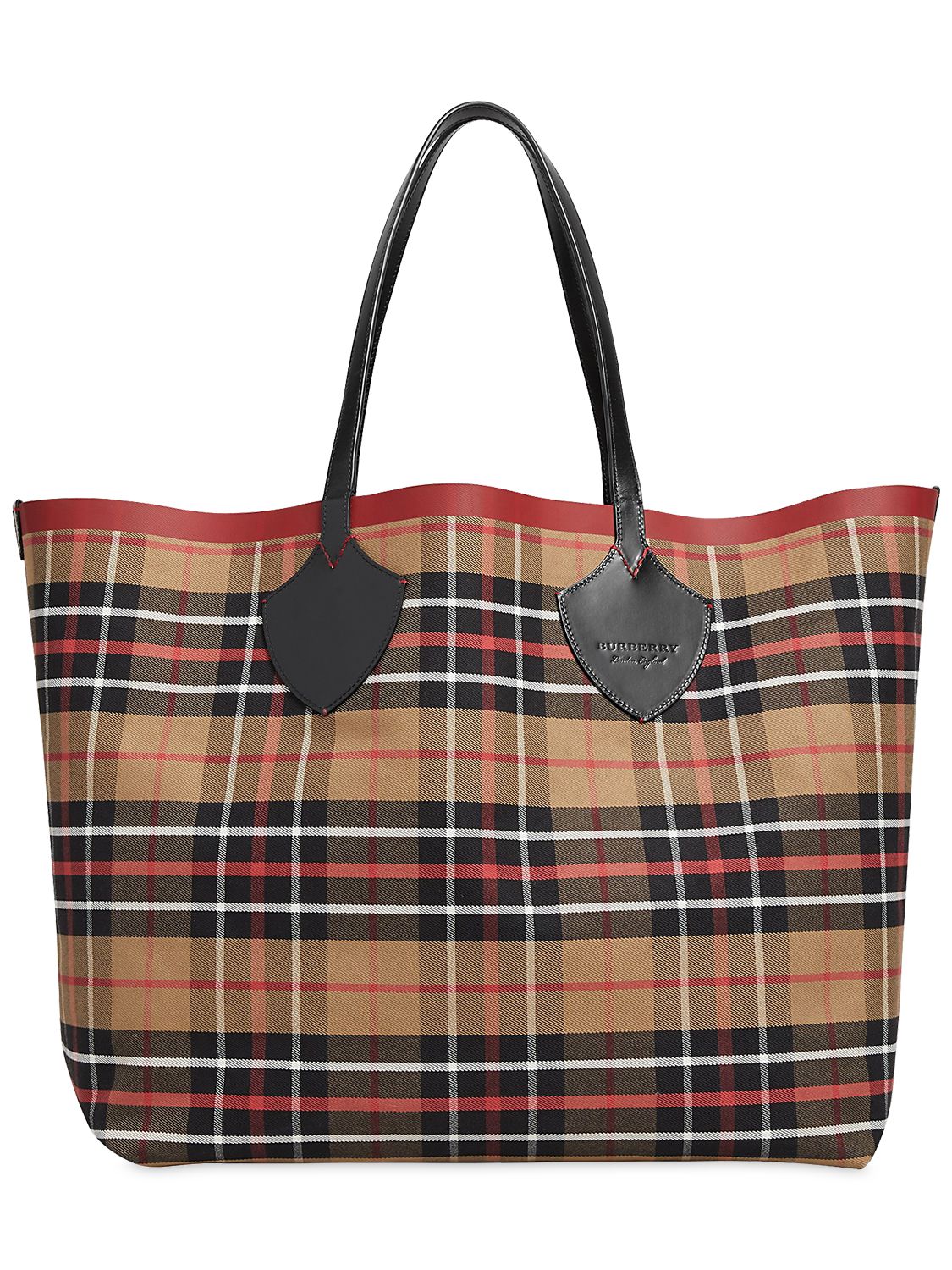 Burberry Reversible Check-print Tote Bag, Multi In Multicolor