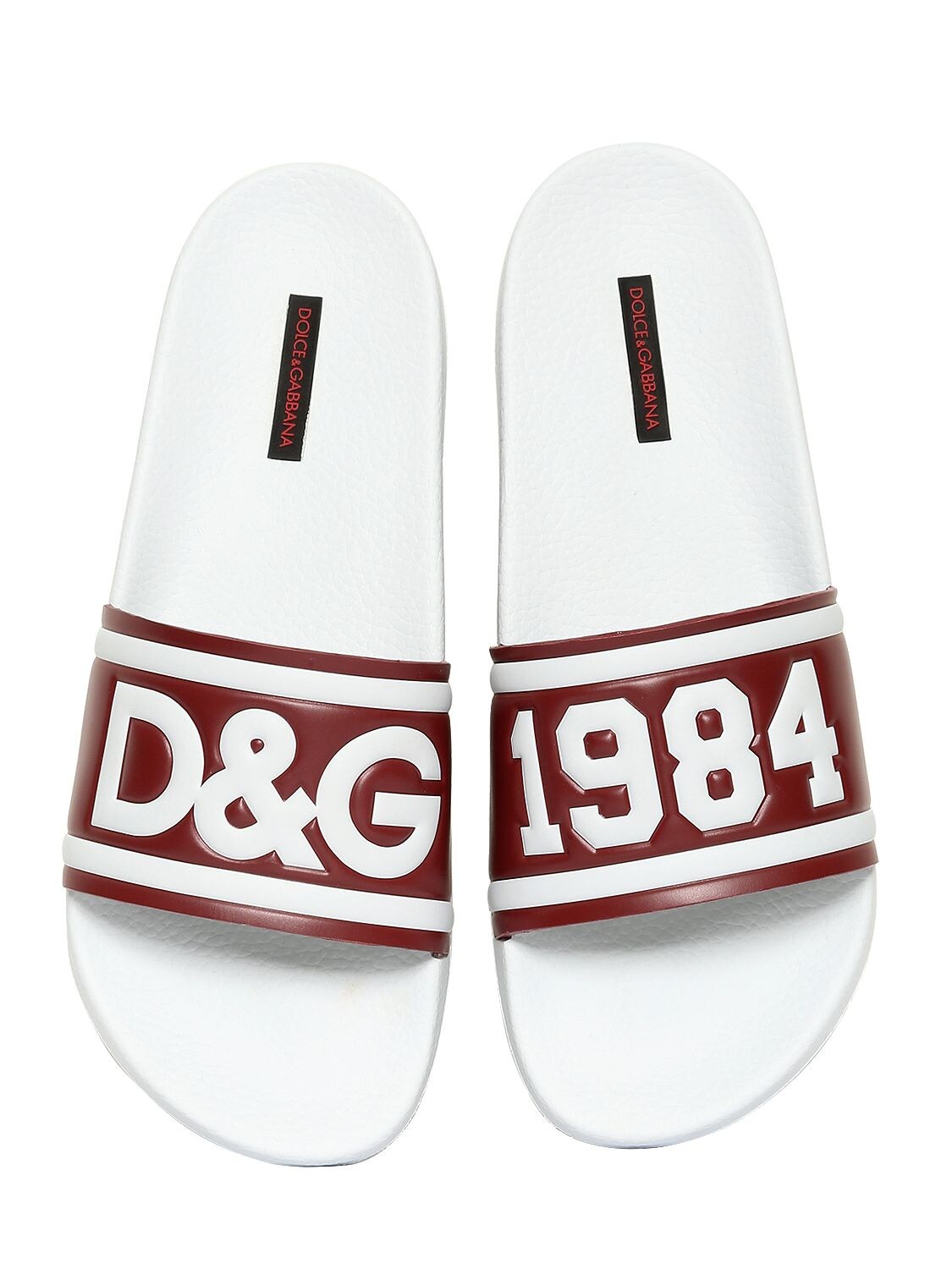 DOLCE & GABBANA "D&G"橡胶处理皮革凉拖,67I012014-OFQwOTI1