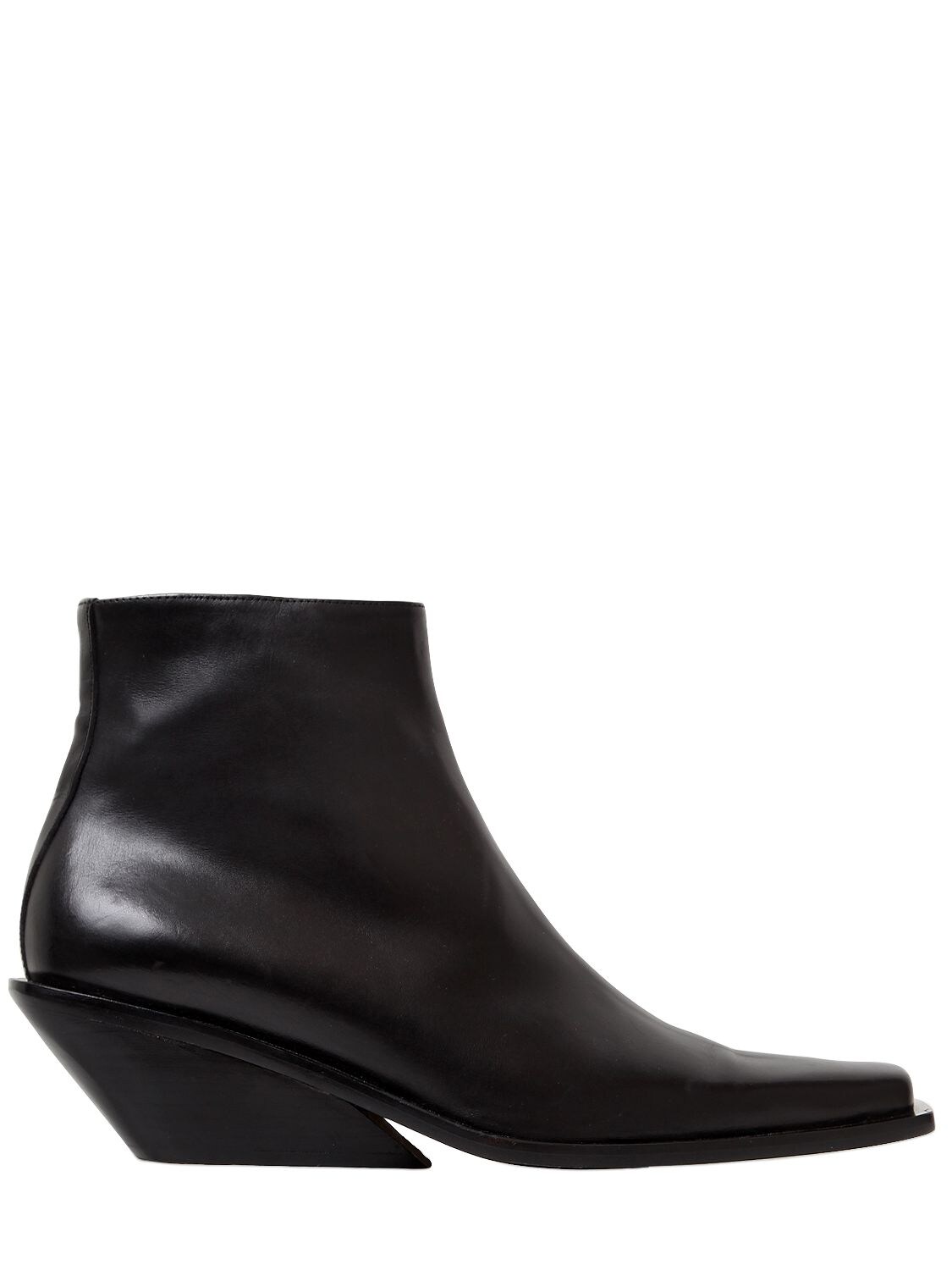 ANN DEMEULEMEESTER 60MM LEATHER ANKLE BOOTS,67I02U006-MDk50