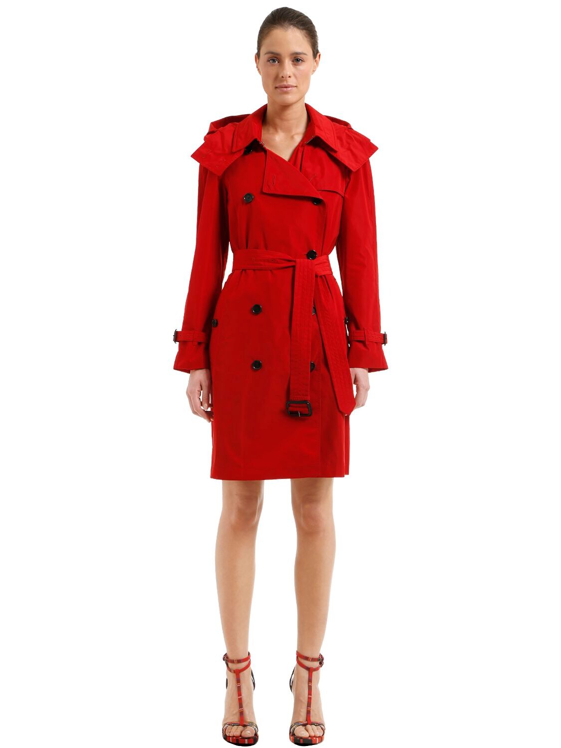 burberry trench coat red