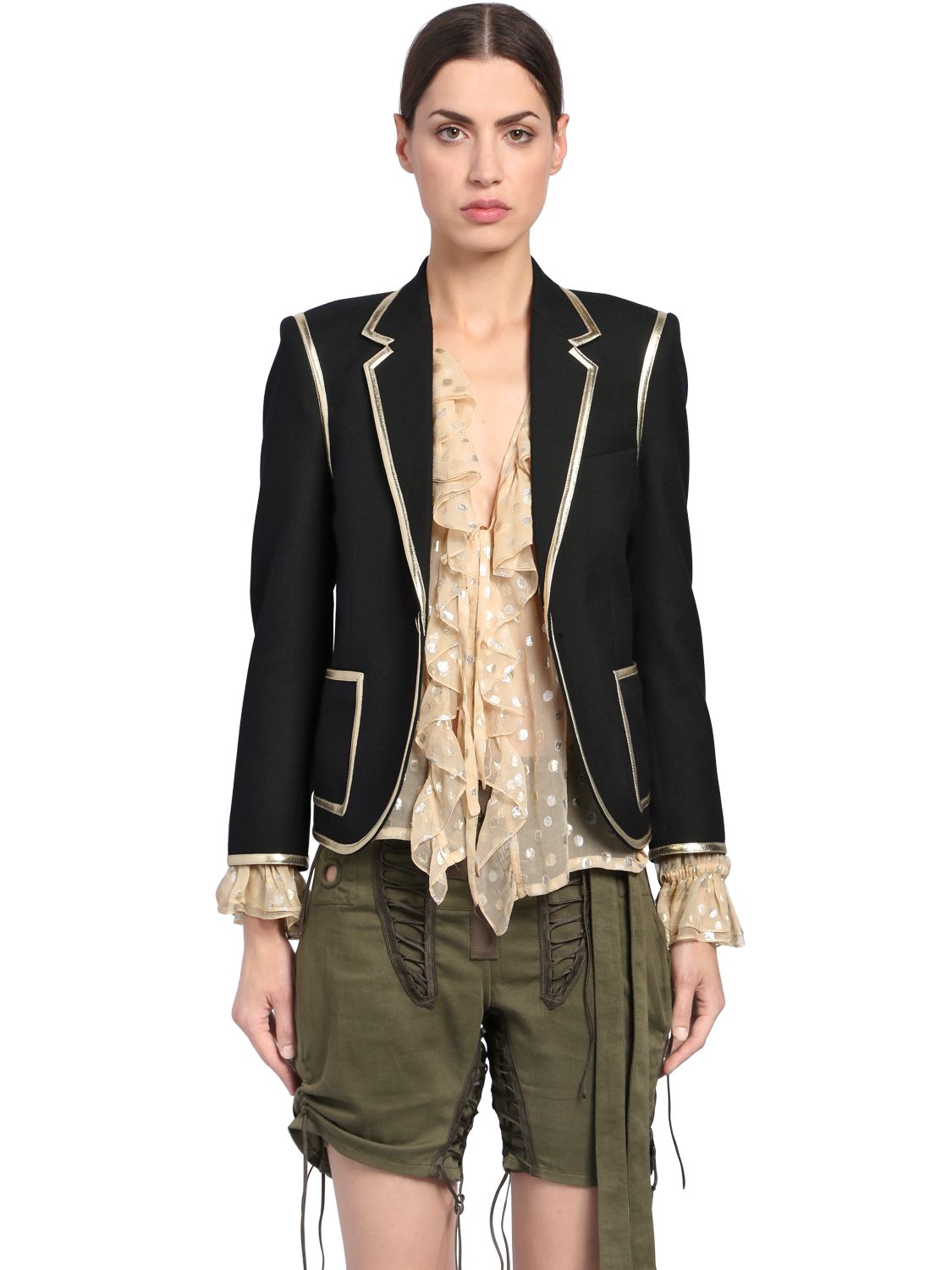 ウールギャバジン ブレザー