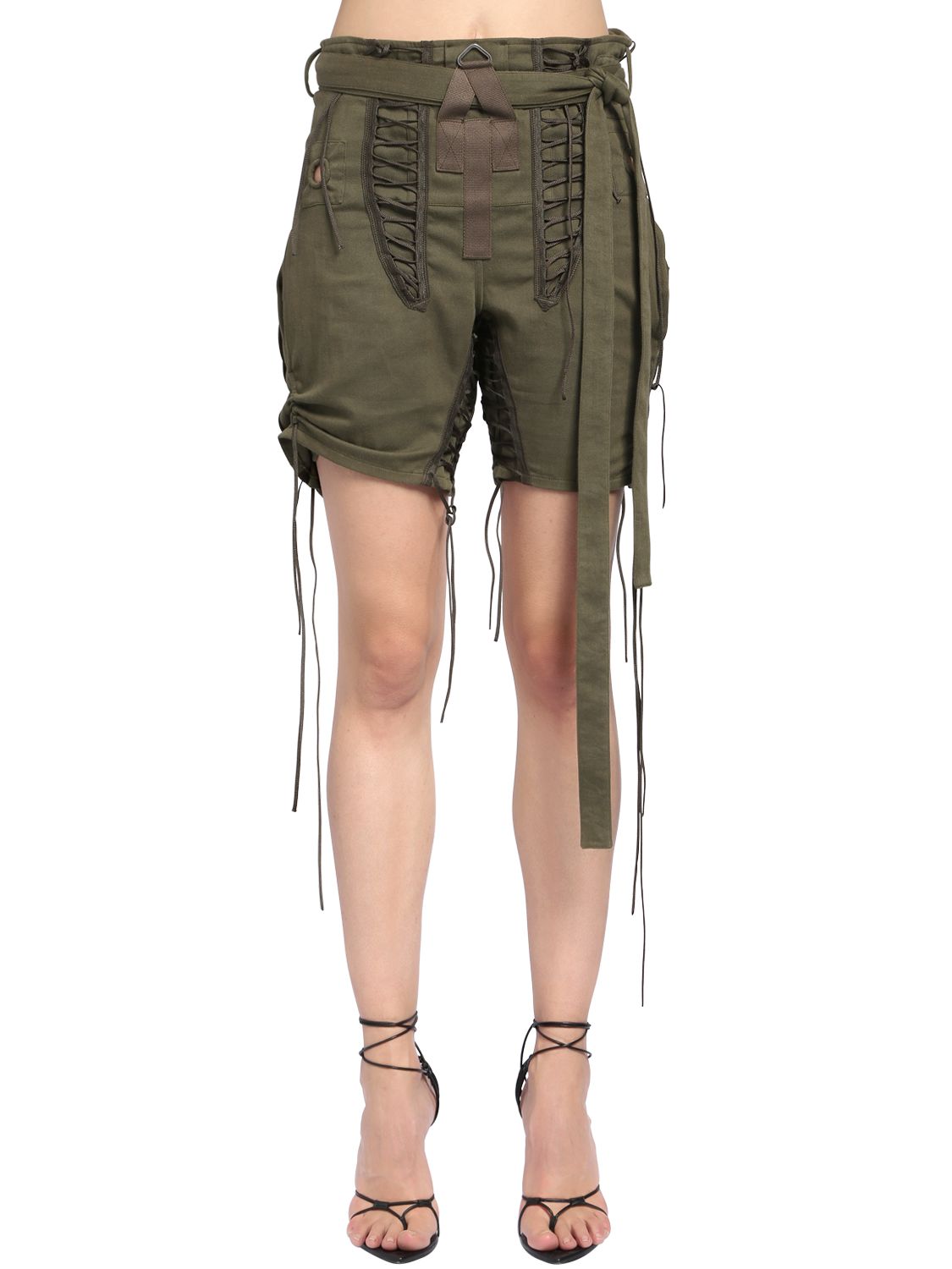 コットンギャバジンショートパンツ