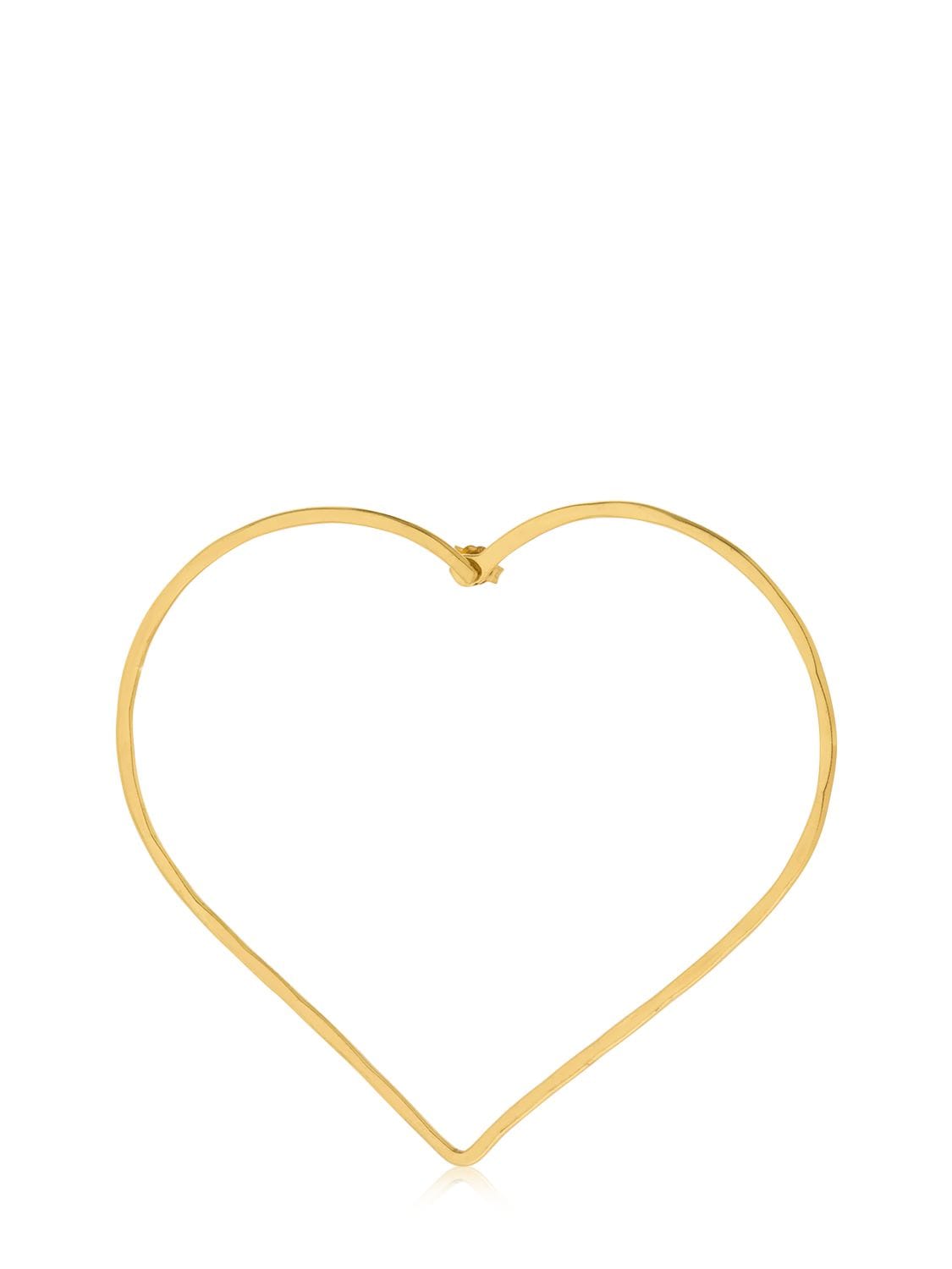 Seeme Altea 8cm Heart Mono Earring In Gold