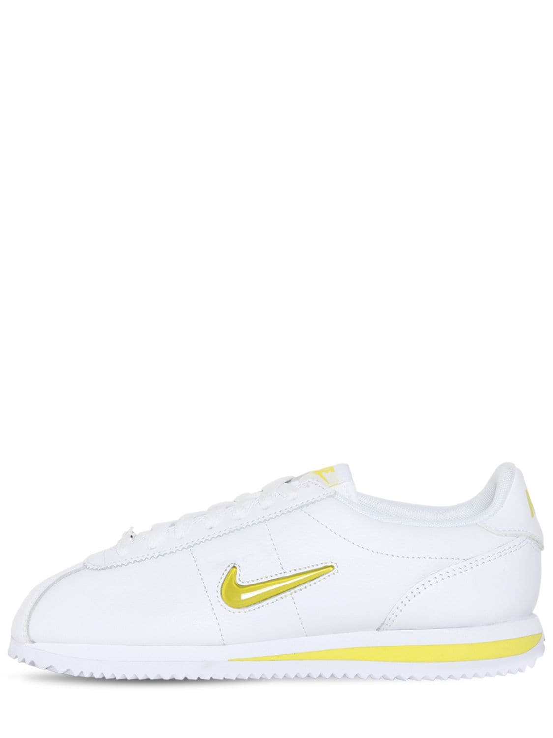 Nike Cortez Basic Jewel 18 Sneakers In White/yellow