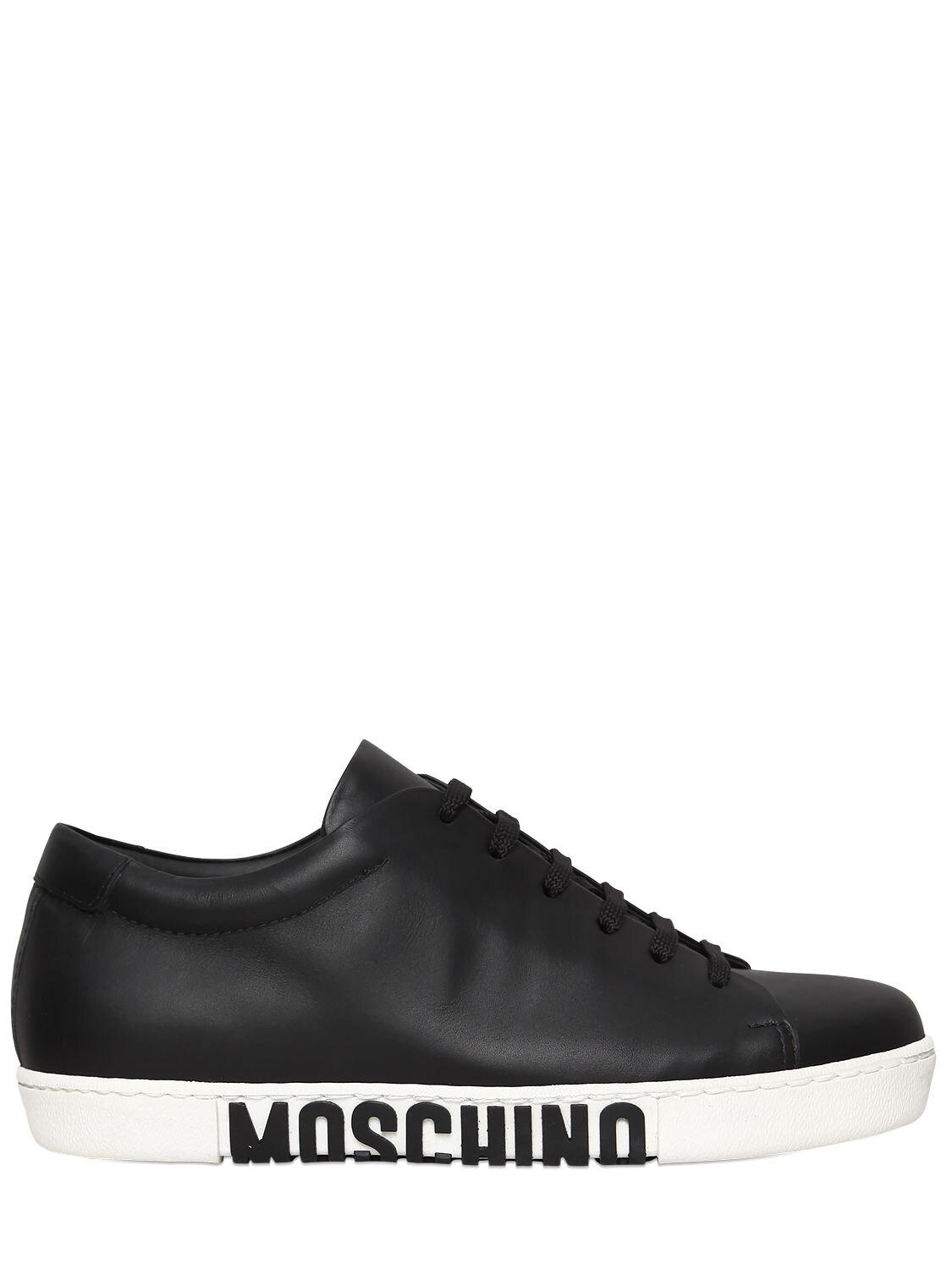 MOSCHINO 20MM LEATHER SNEAKERS,67I0LT005-MDAw0