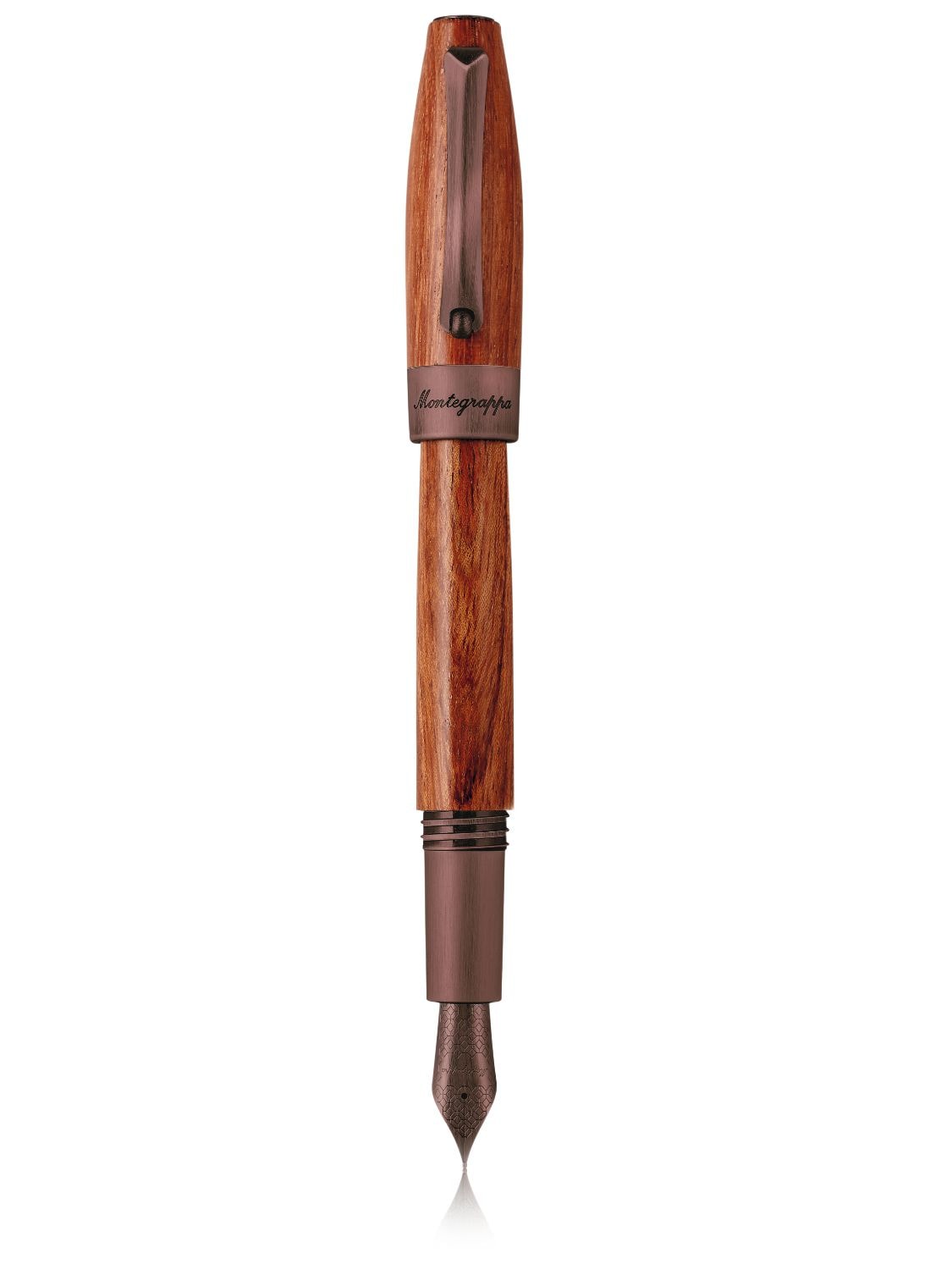 Montegrappa Heartwood Pear Wood Fountain Pen In Brown