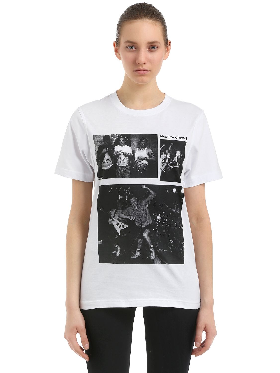 Andrea Crews Pablo Cots Minor Threat Jersey T-shirt In White