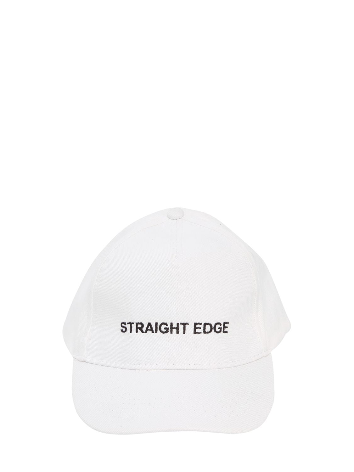 Andrea Crews Straight Edge Baseball Hat In White
