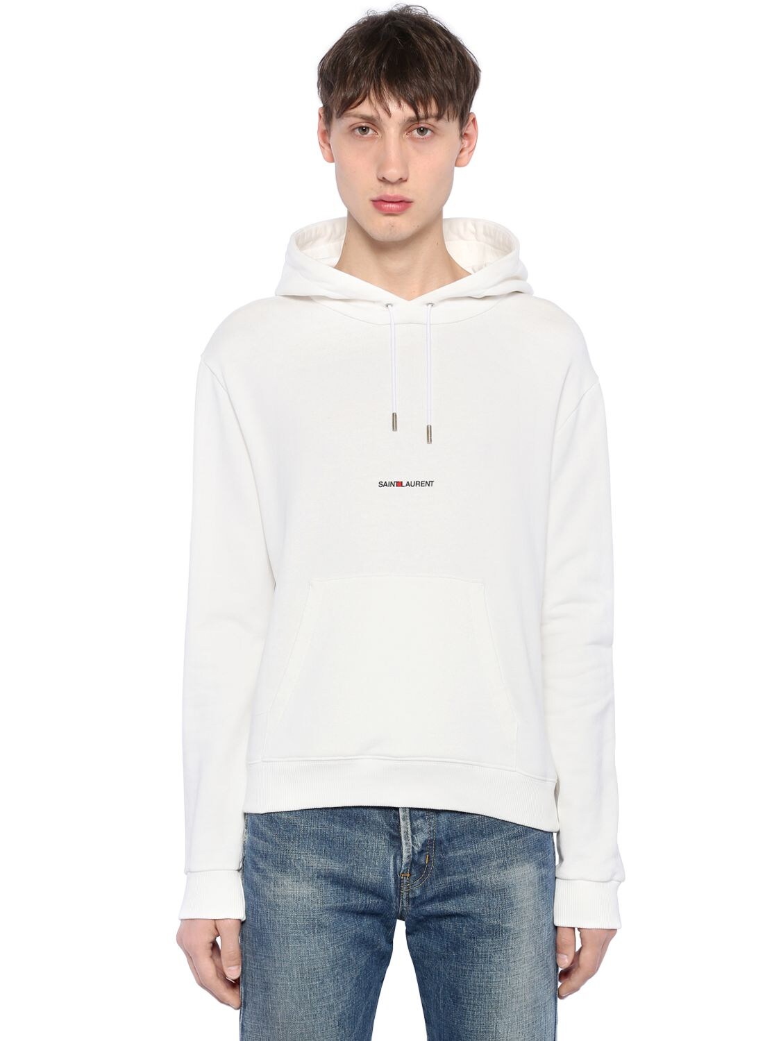 ysl hoodie white