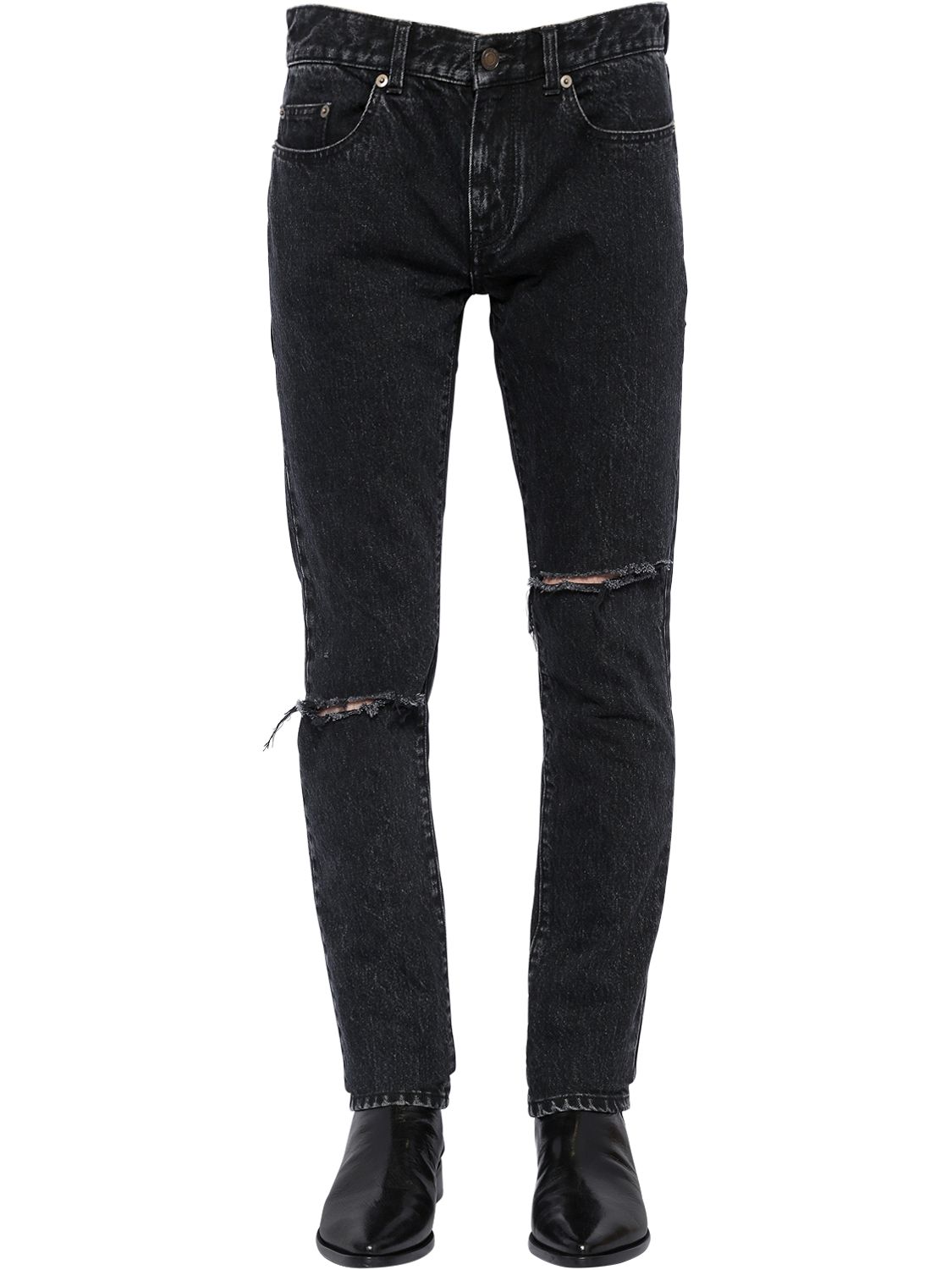saint laurent trash denim