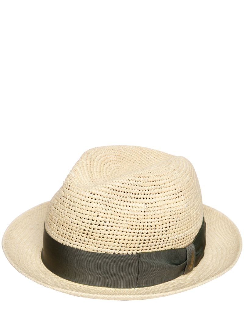 ミディアムブリム クロシェ ストローパナマ帽