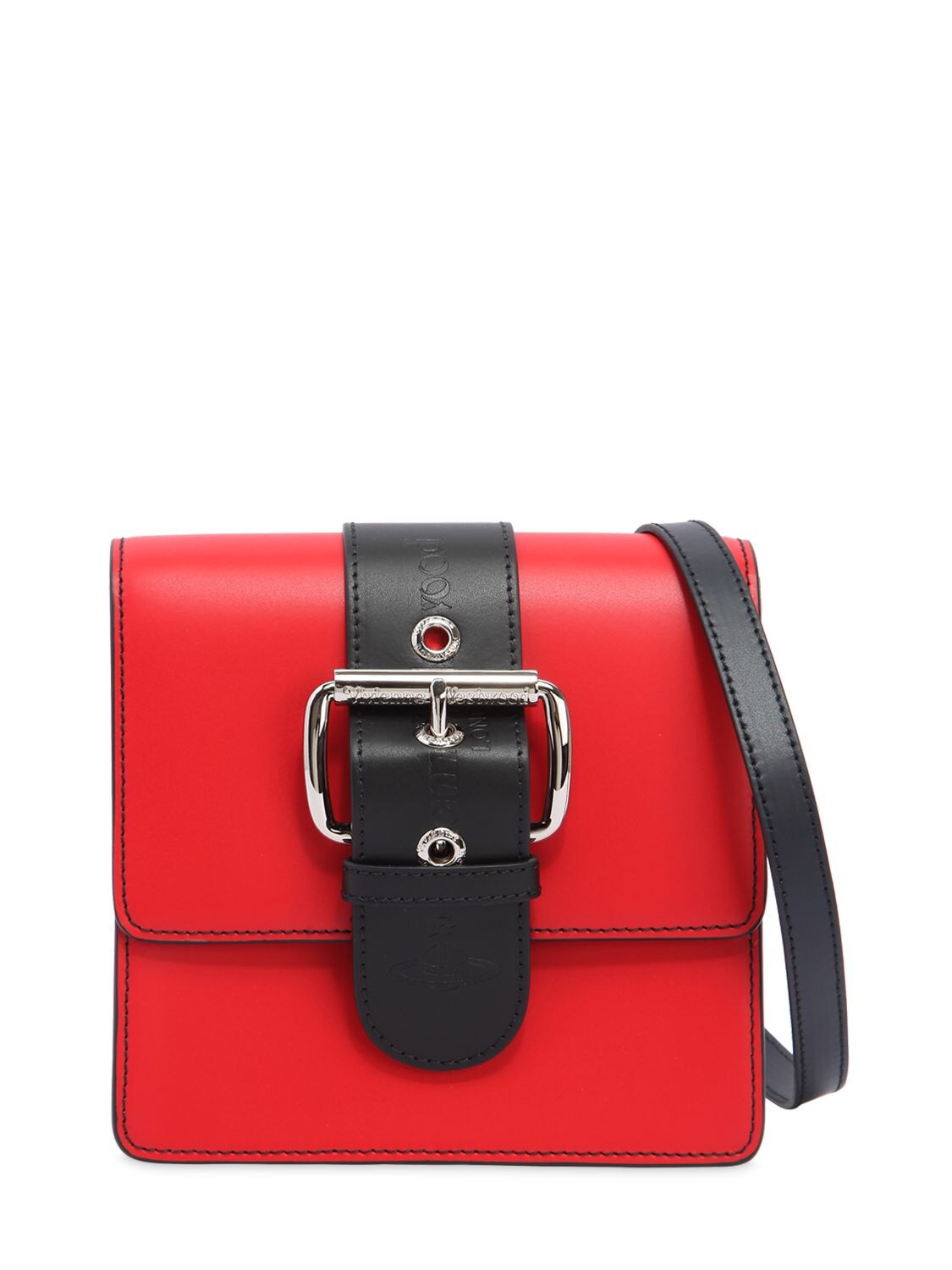 Vivienne Westwood Small Alex Leather Shoulder Bag In Red