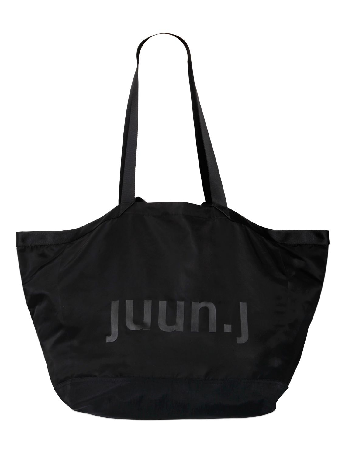 Juunj Logo Printed Tote Bag In Black