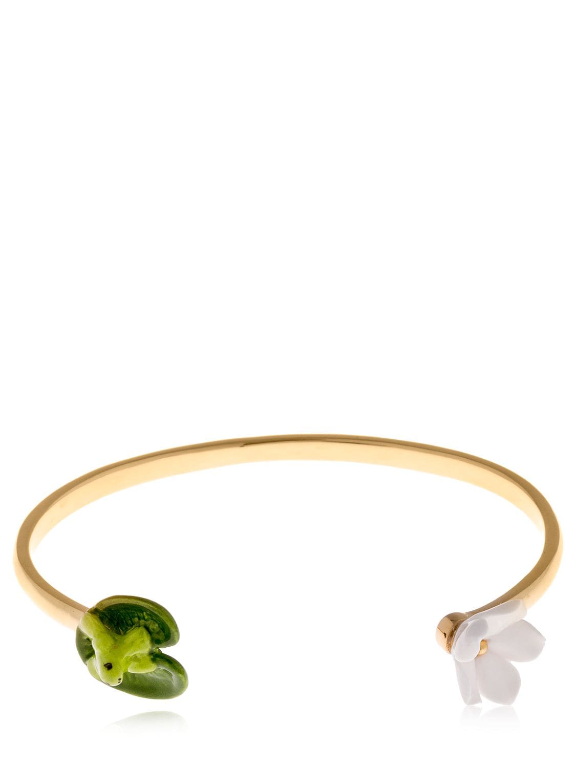 Nach Frog & Flower Bracelet In Green/gold